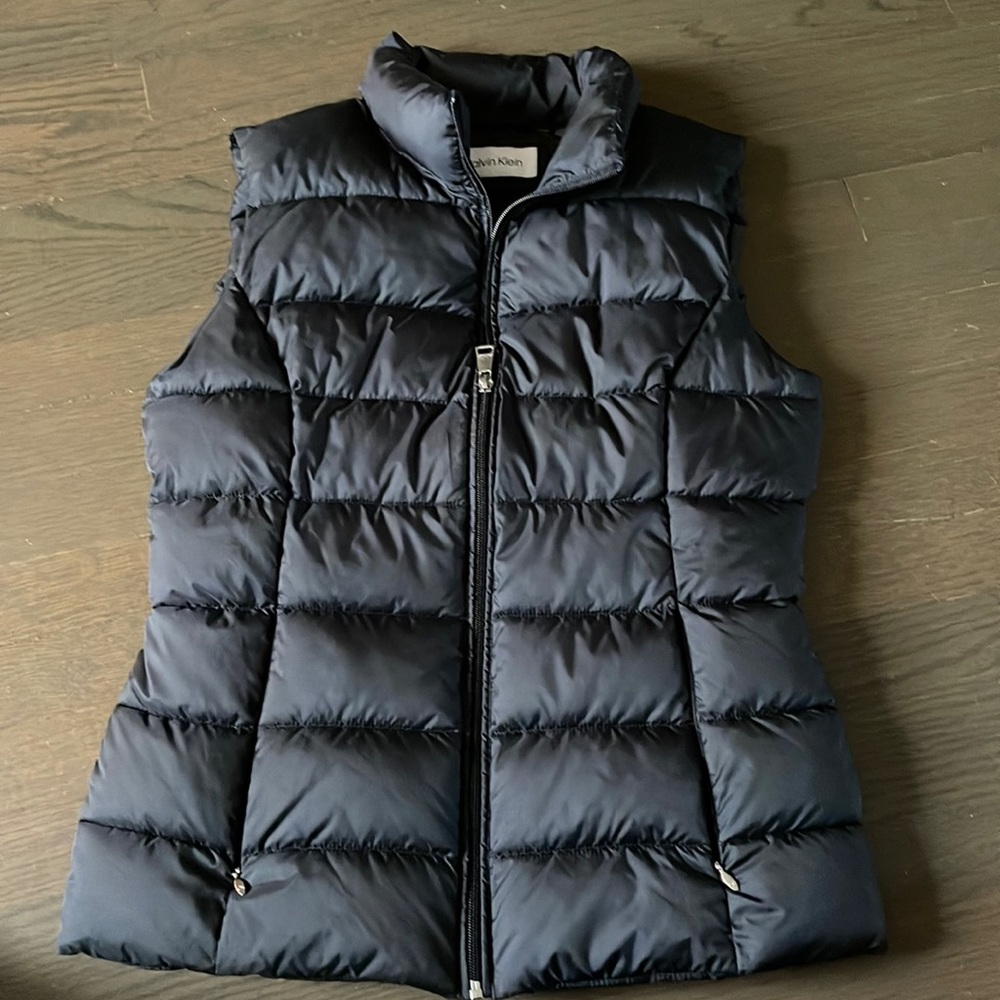 Women’s black Calvin Klein puffer vest